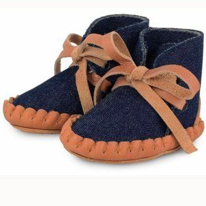 Donsje Amsterdam Pina Denim Leather Baby Shoes